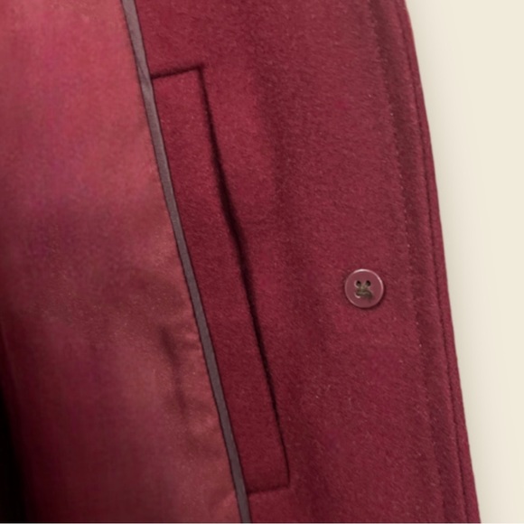 Land’s End Wool Fit and Flare Coat | Women’s Size 4 Tall | Deep Claret | $38.00 - Picture 6 of 8